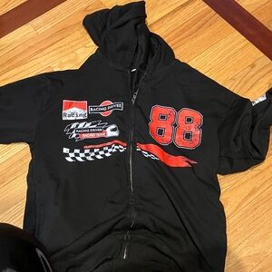 Not Rated Black Racing Hoodie Jacket